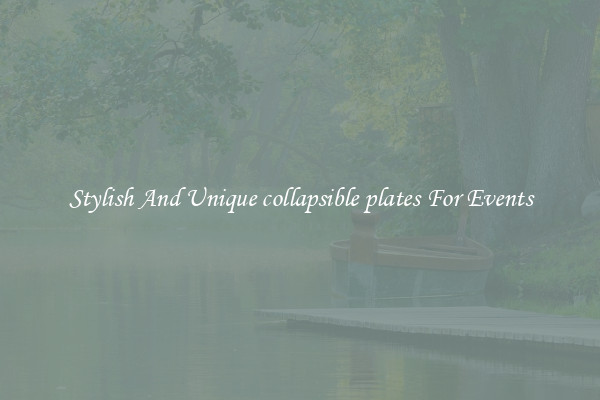 Stylish And Unique collapsible plates For Events