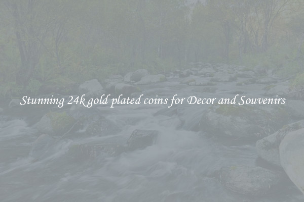 Stunning 24k gold plated coins for Decor and Souvenirs