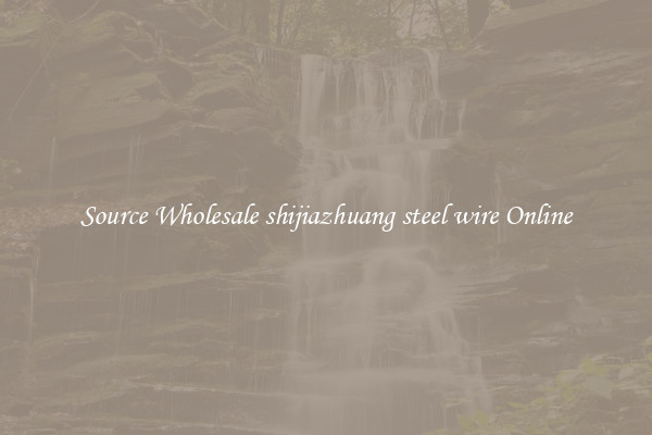 Source Wholesale shijiazhuang steel wire Online