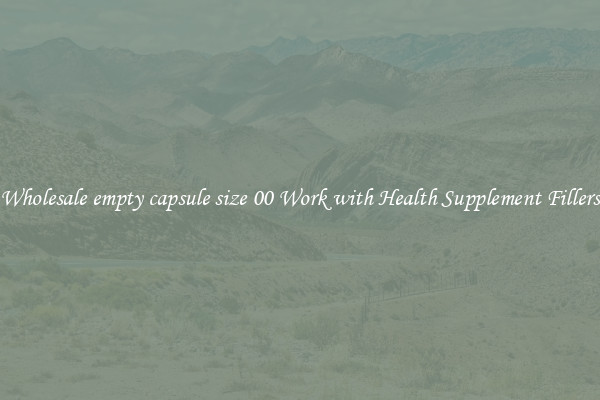 Wholesale empty capsule size 00 Work with Health Supplement Fillers