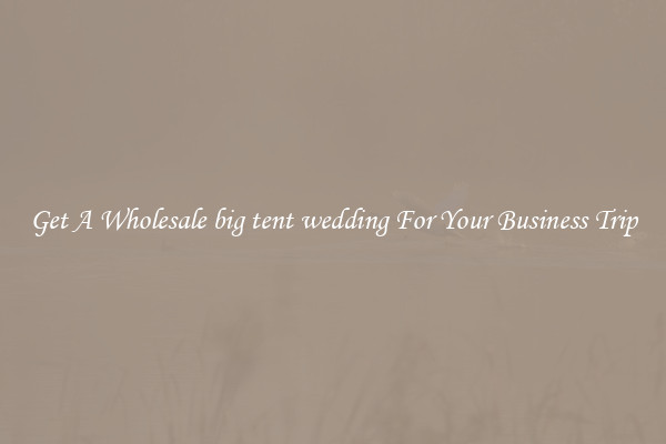Get A Wholesale big tent wedding For Your Business Trip