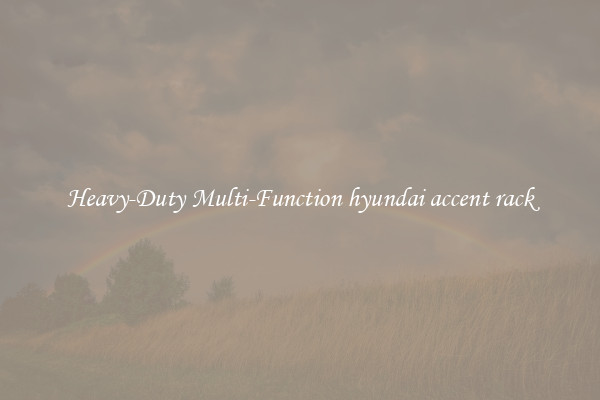 Heavy-Duty Multi-Function hyundai accent rack
