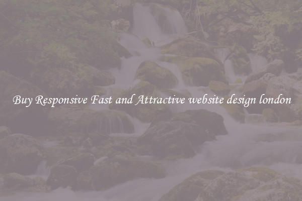 Buy Responsive Fast and Attractive website design london