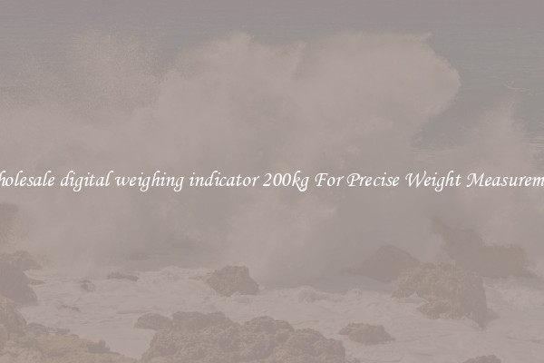 Wholesale digital weighing indicator 200kg For Precise Weight Measurement